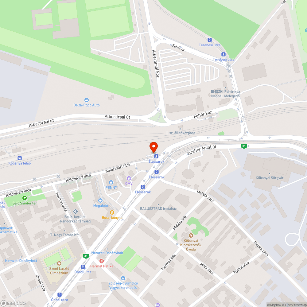 A MÁV-kerítést a villamosmegállóban betörték bejelentés helye