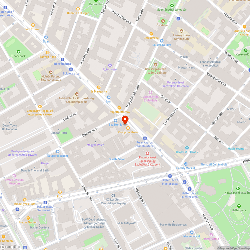 Hibás fedlap bejelentés helye