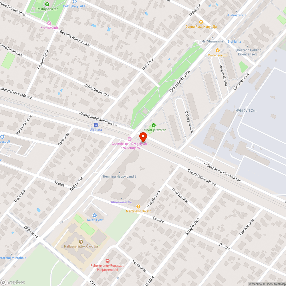 Rossz állapotú út bejelentés helye