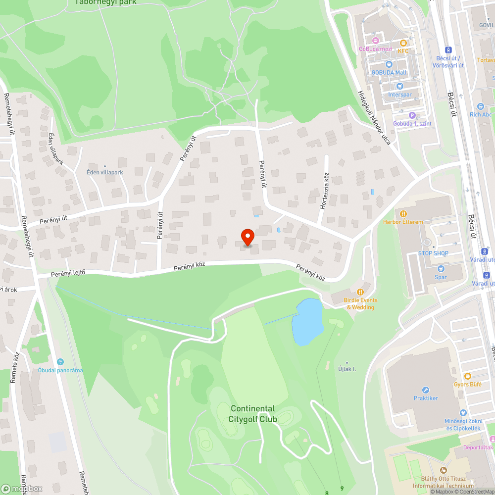 Kátyús utca bejelentés helye