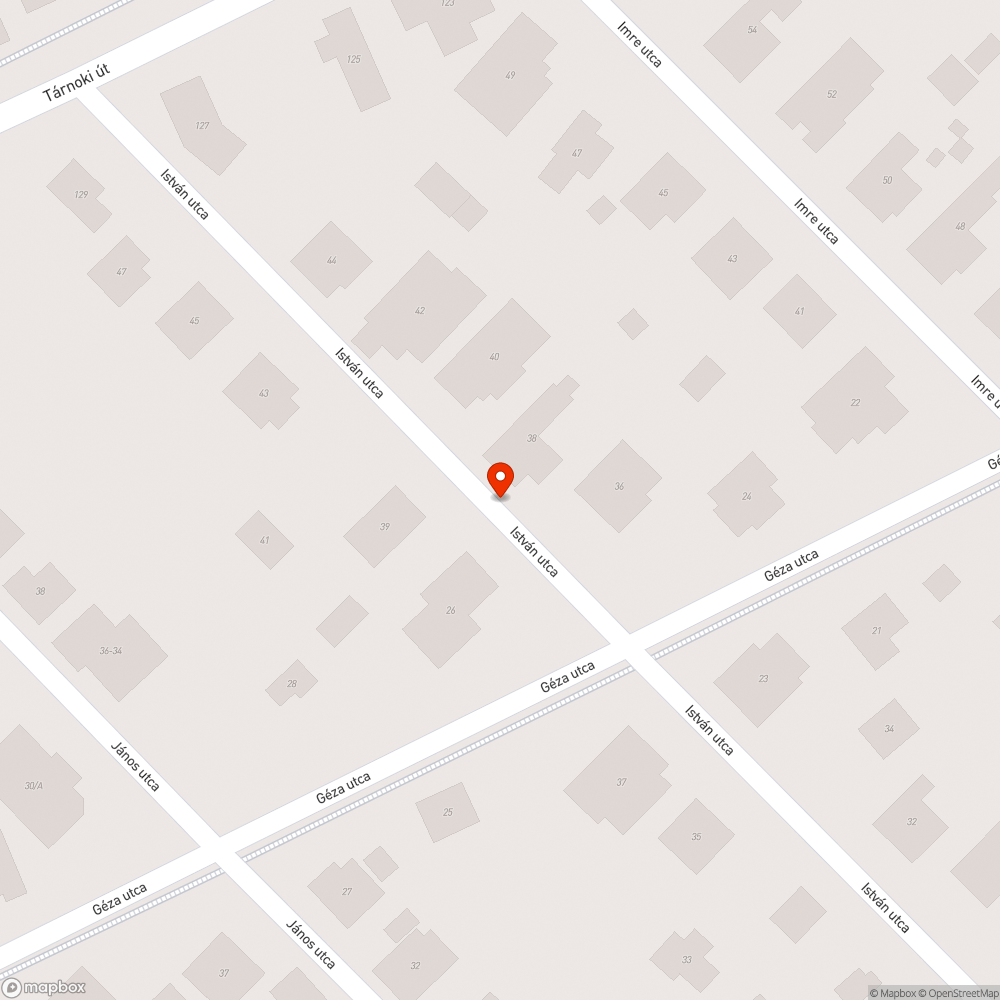 István u.kátyú bejelentés helye