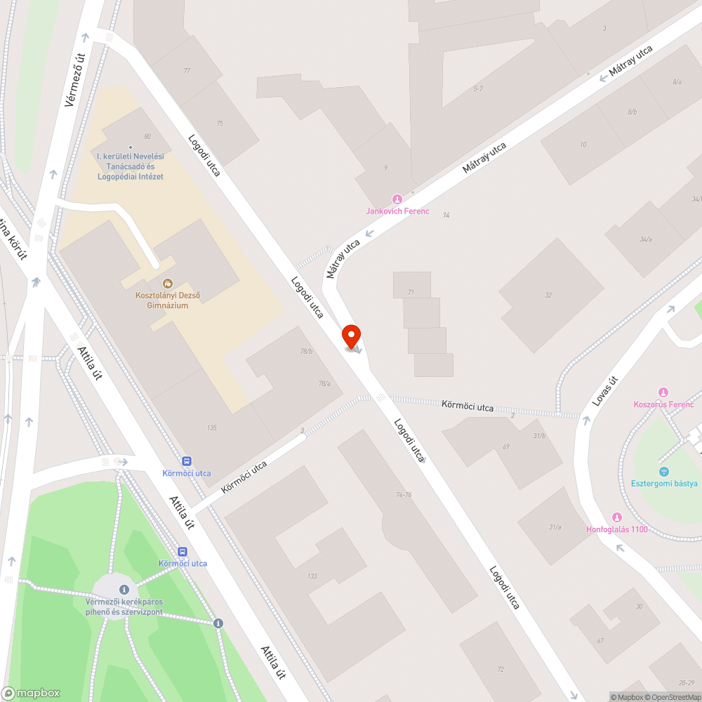 Rendszeres gyorshajtás a Logodi utcában bejelentés helye