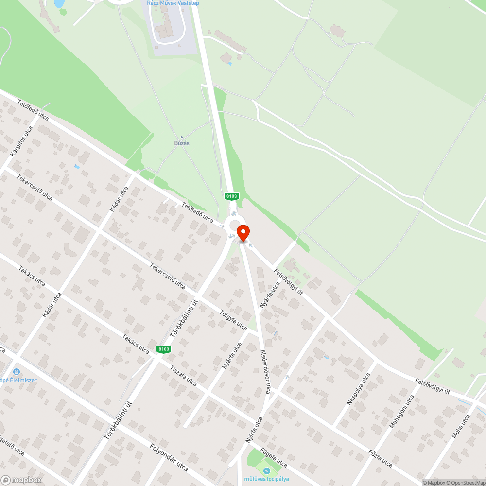 Elhanyagolt terület bejelentés helye