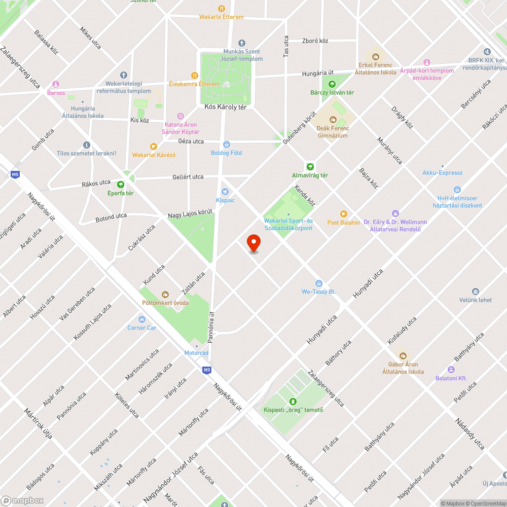 Kátyúk - Szigetvári közben bejelentés helye