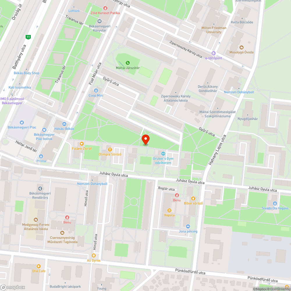 Leszakadt szemetes bejelentés helye