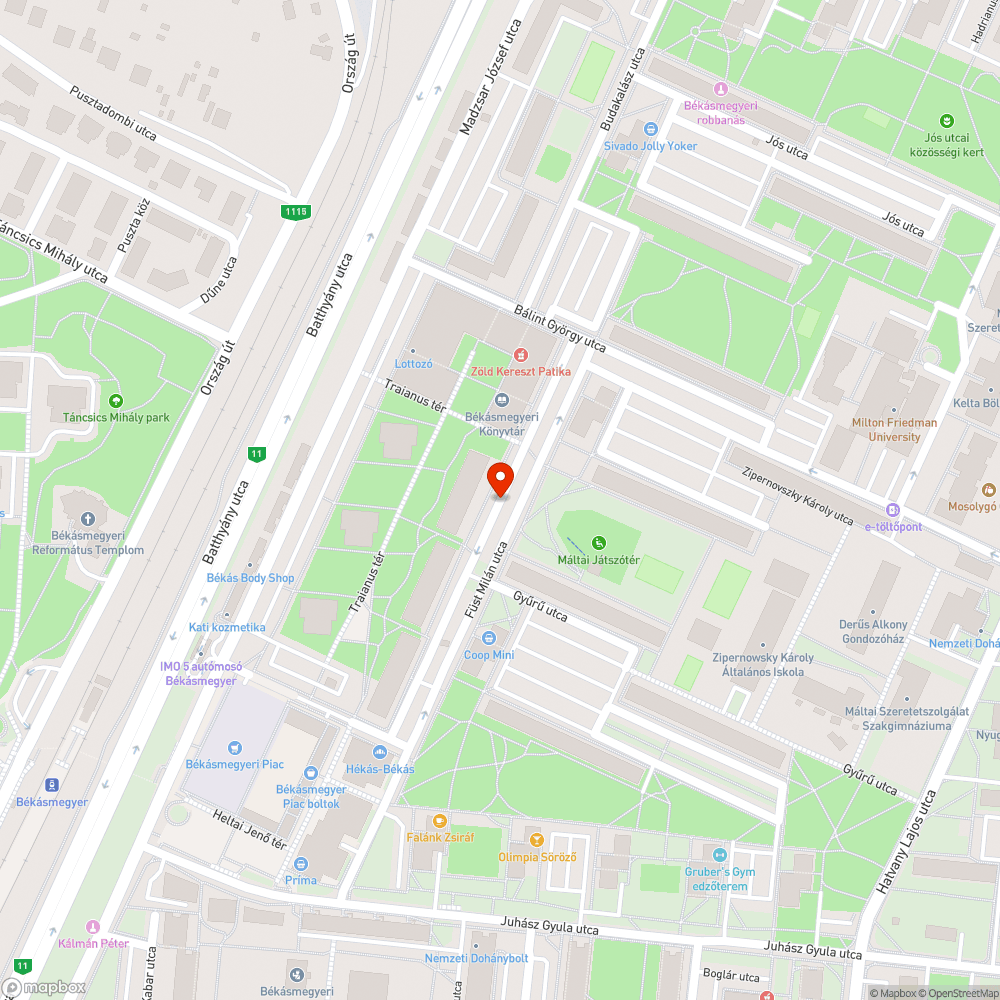 Mozdulatlan autó bejelentés helye