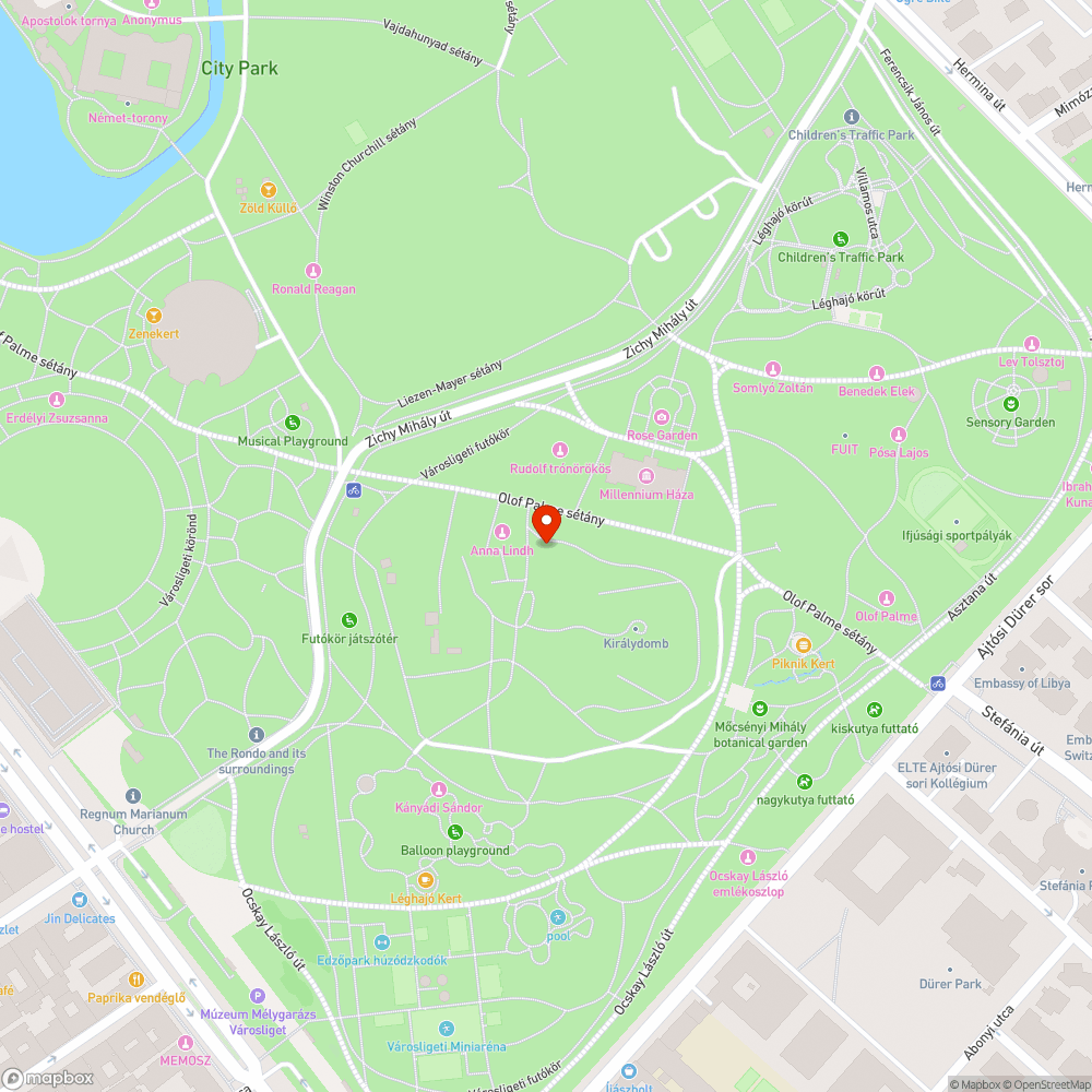 Kordon a ligetben bejelentés helye