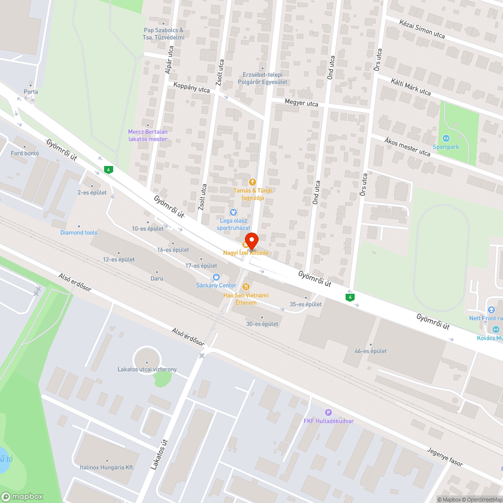 Hiányzó fényterelő bejelentés helye