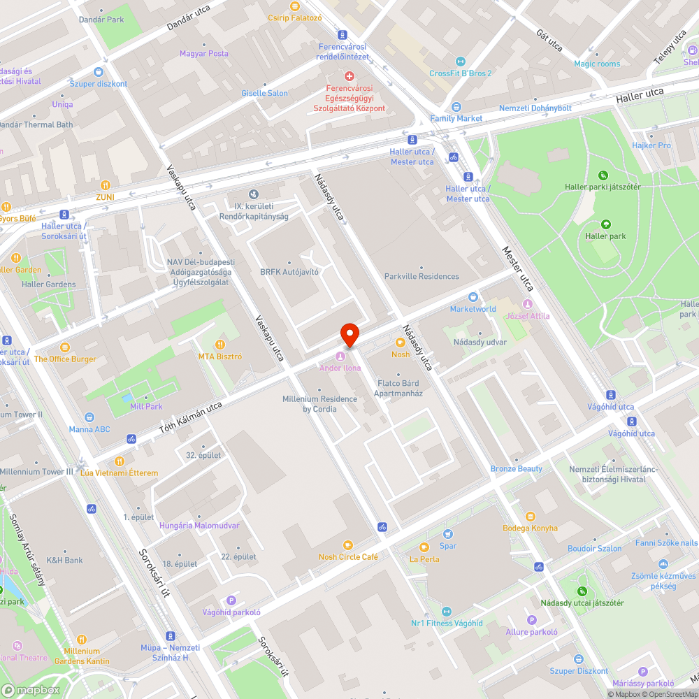 Szemetes elhanyagolt zöldterület bejelentés helye