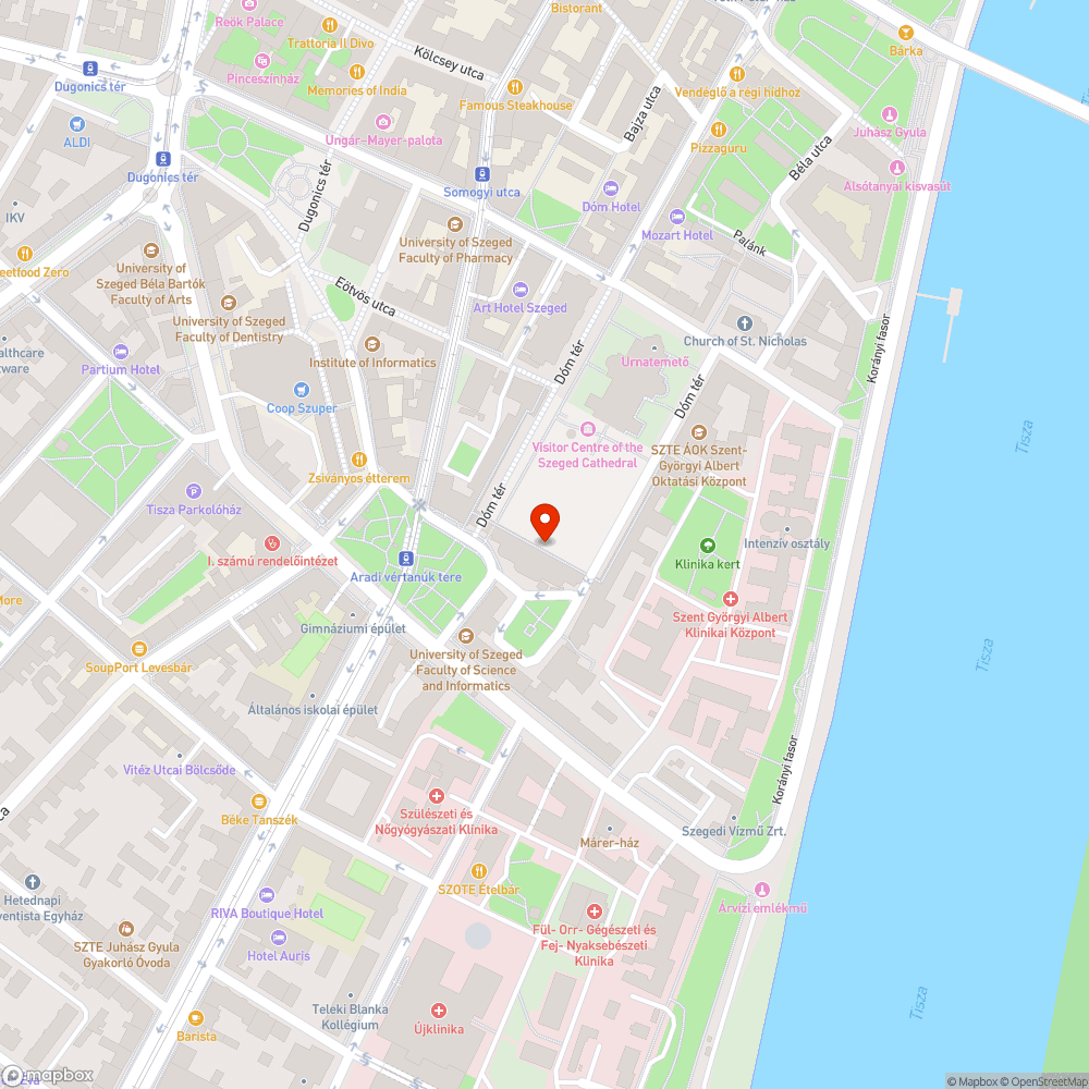 Dóm téri zenélő óra bejelentés helye