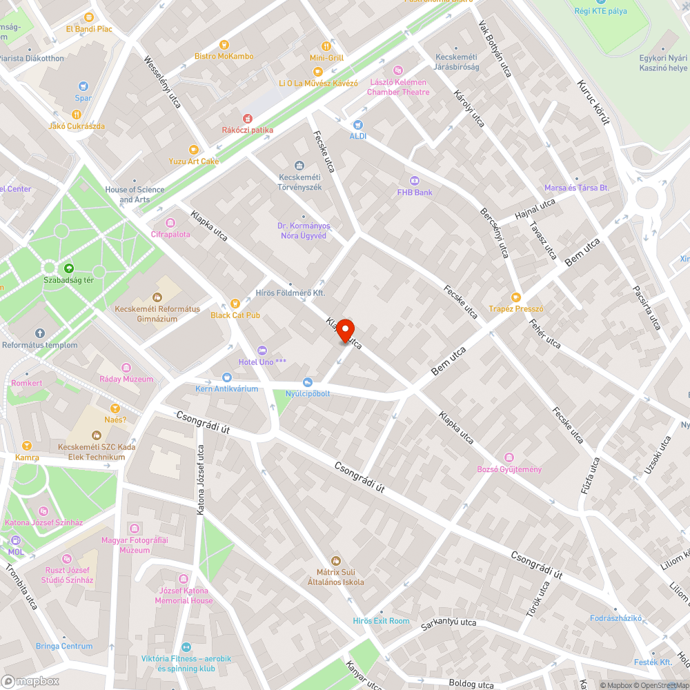 Sérült keret bejelentés helye