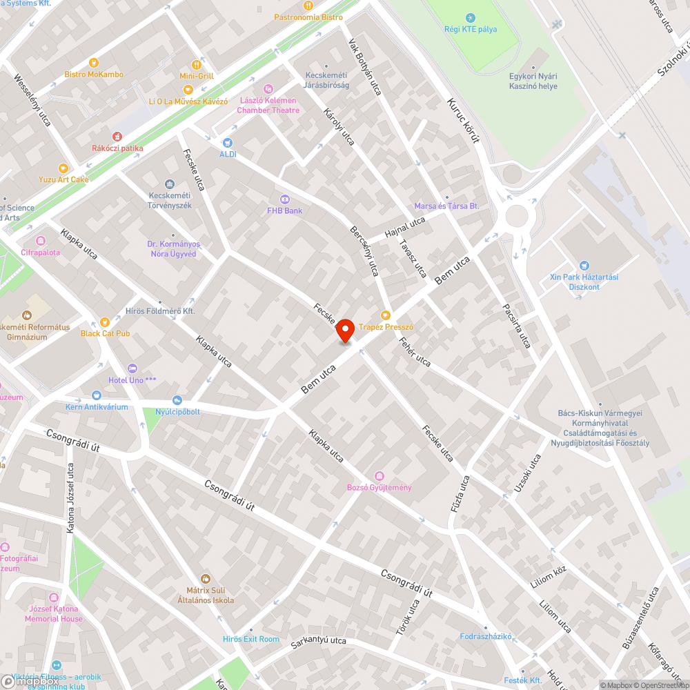 Koszos táblák bejelentés helye