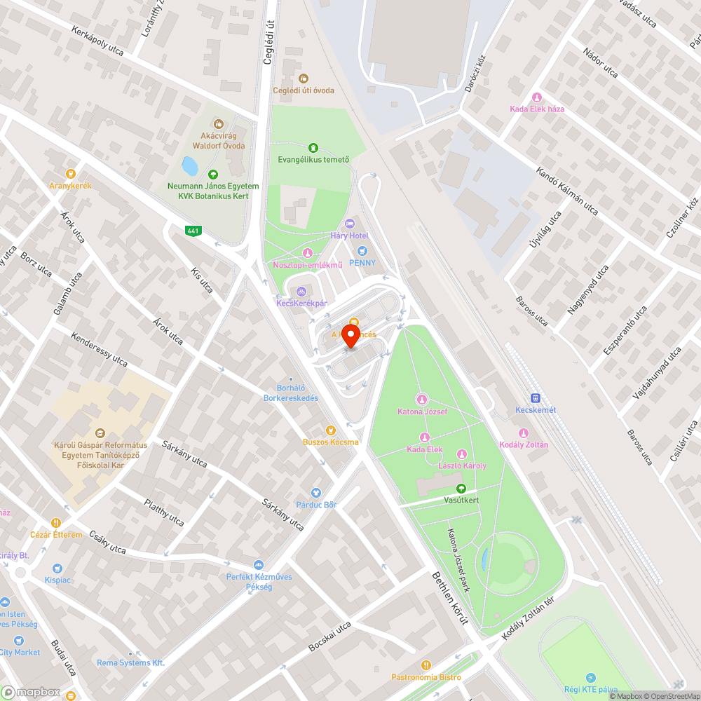 Megsüllyedt víznyelő bejelentés helye