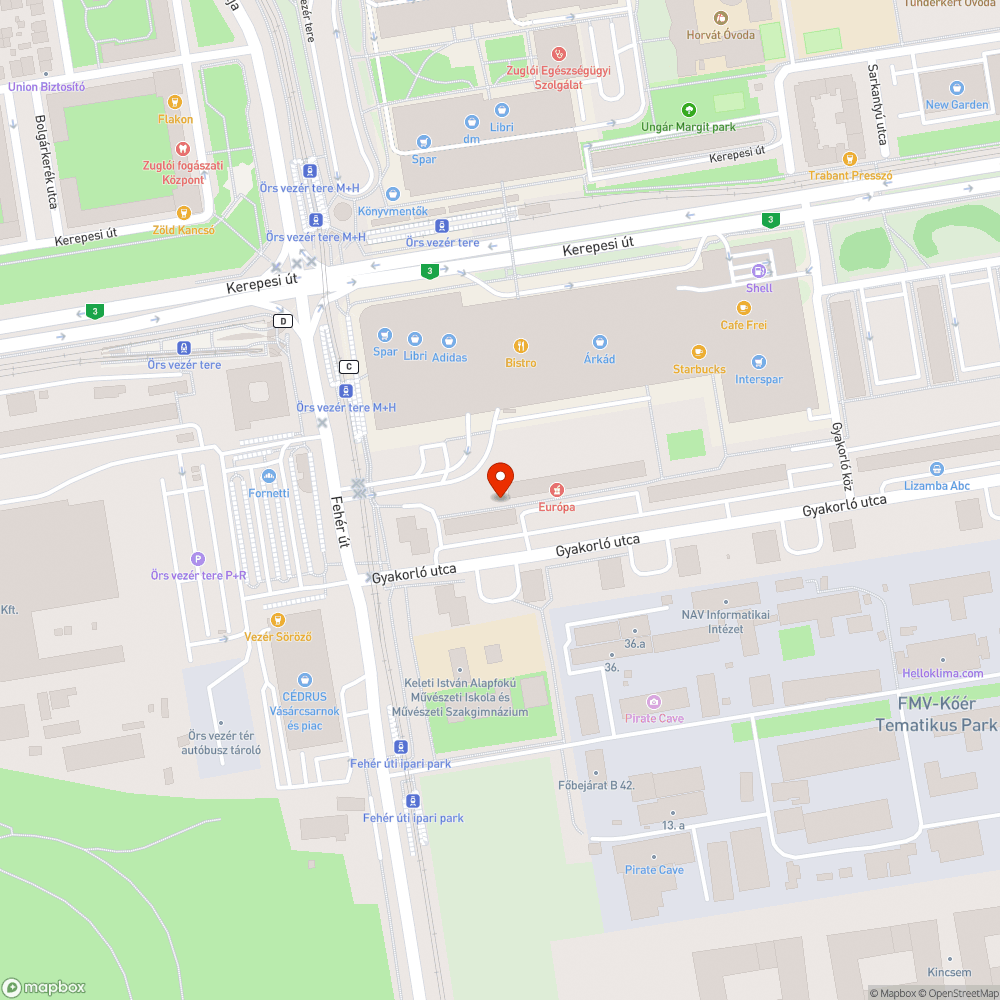 Kidőlt kuka bejelentés helye