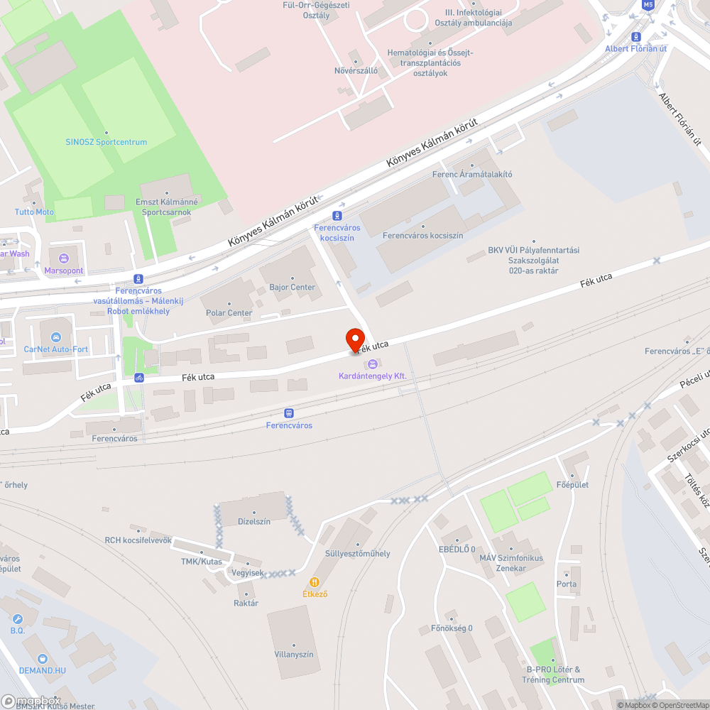 A Fék utcát elfoglalták a fák bejelentés helye