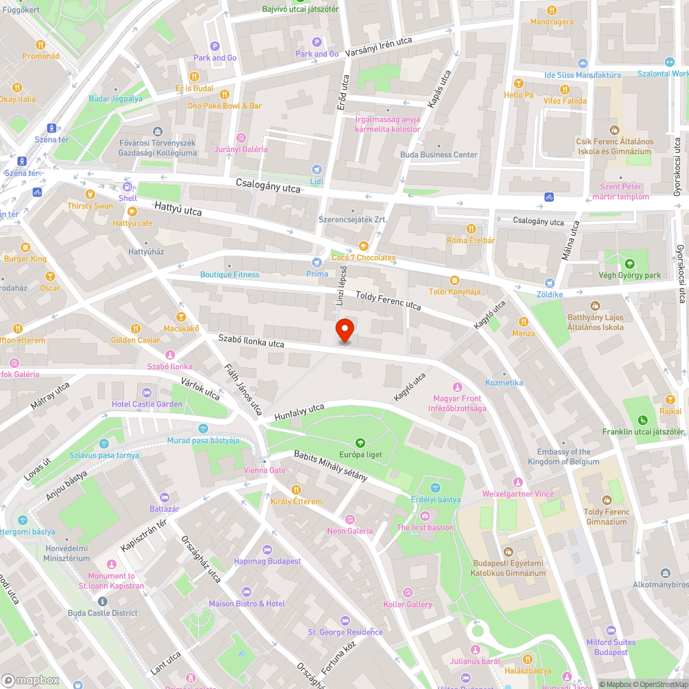 Túl nagy sebességű forgalom Szabó Ilonka utcában bejelentés helye