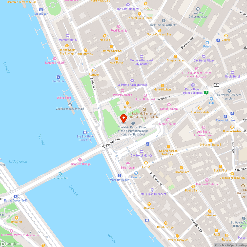 Erzsébet híd graffiti bejelentés helye