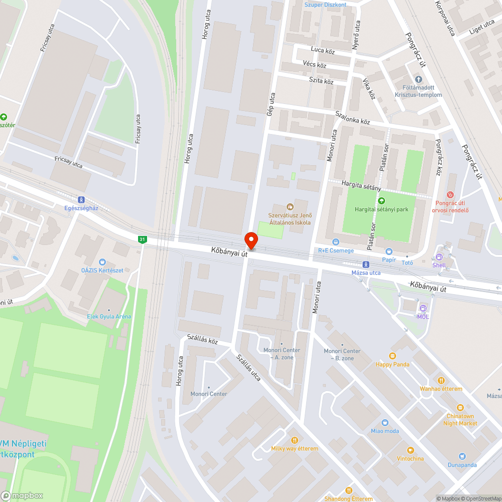 Nem lehet jobbra kanyarodni a Kőbányai útról a Gép utcába (X. kerület) bejelentés helye