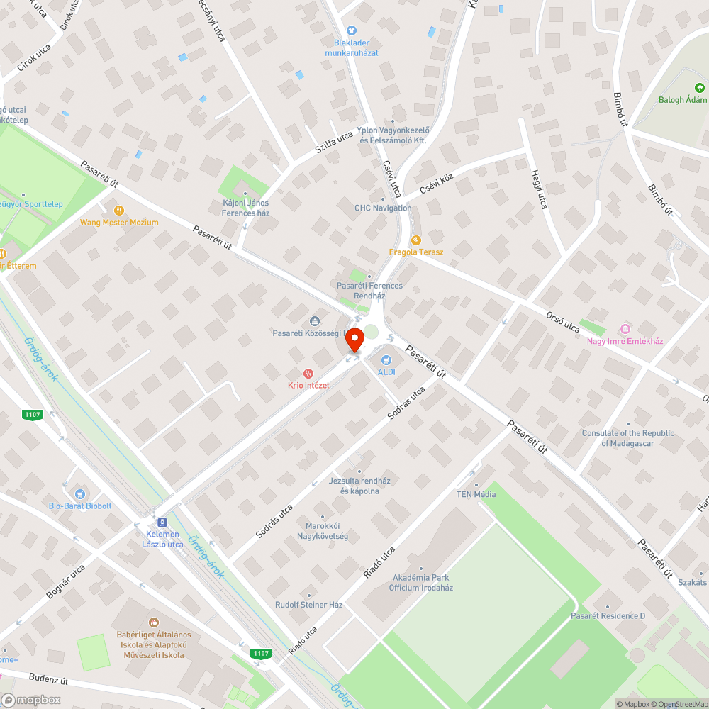 Töredezett átkelő bejelentés helye