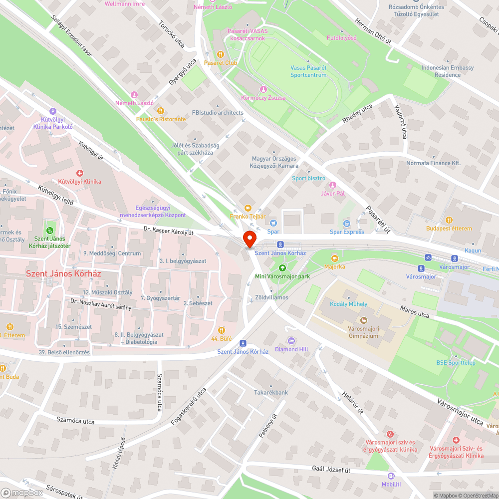 Veszélyes járdaszakasz bejelentés helye