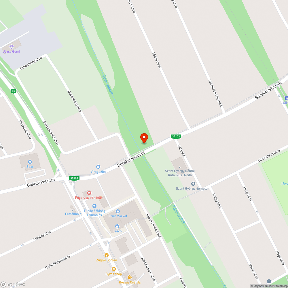 Graffitis híd bejelentés helye