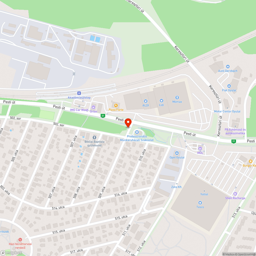 Döglött sün bejelentés helye