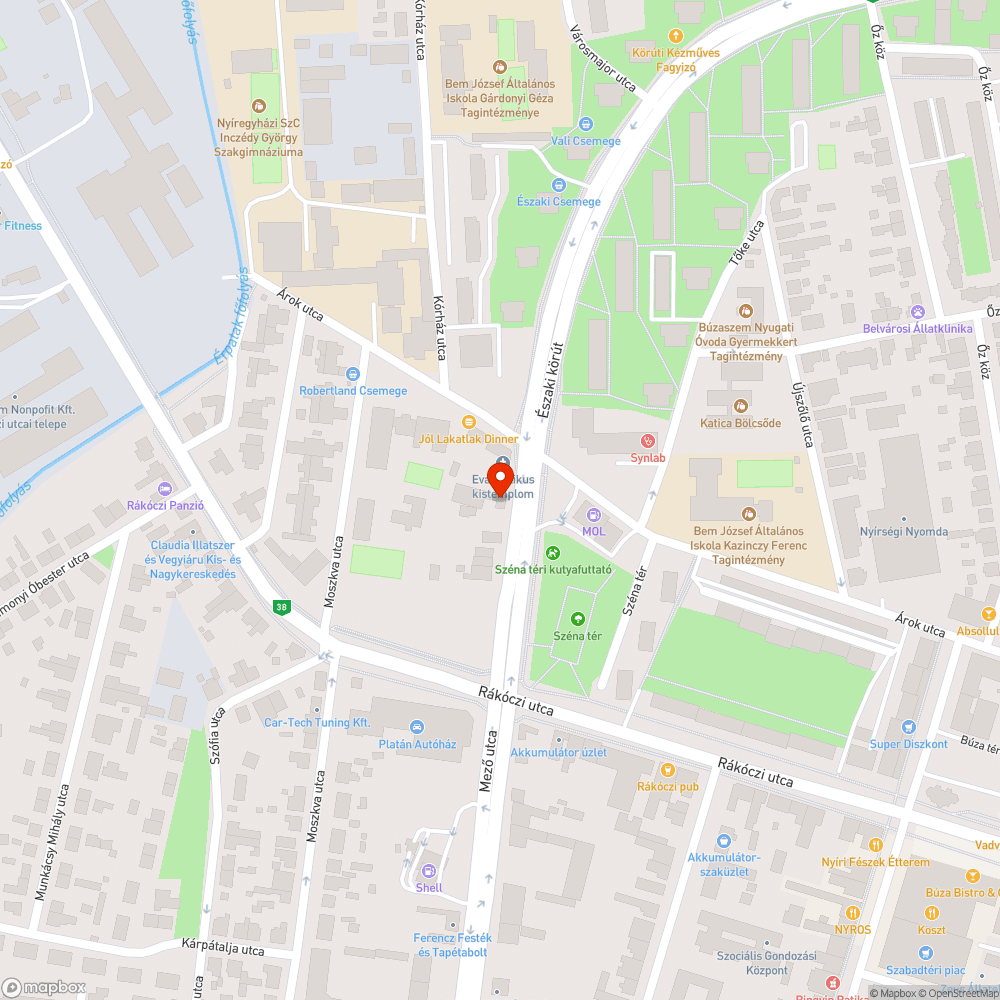 Botlásveszélyes fedlap bejelentés helye