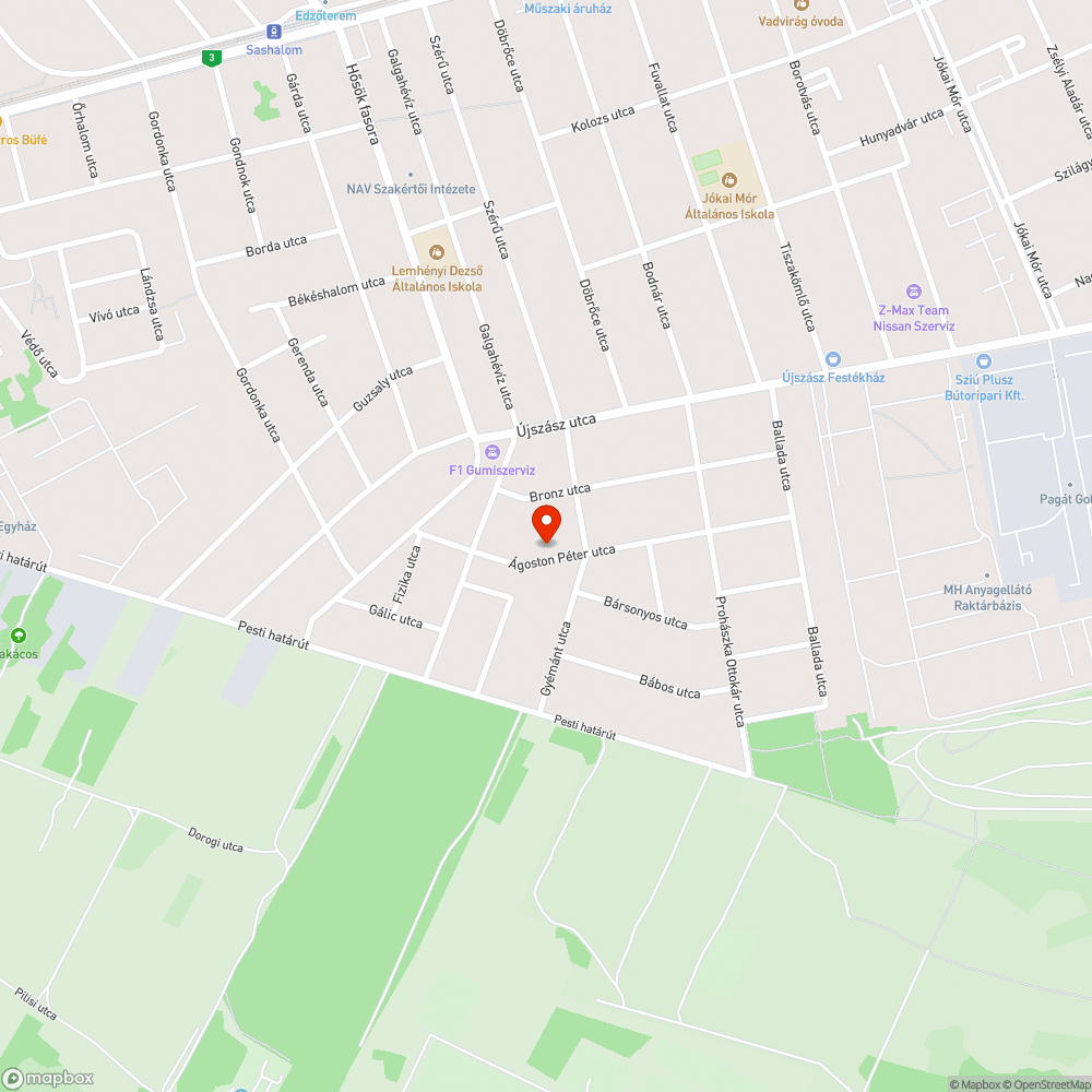 Lyuk bejelentés helye