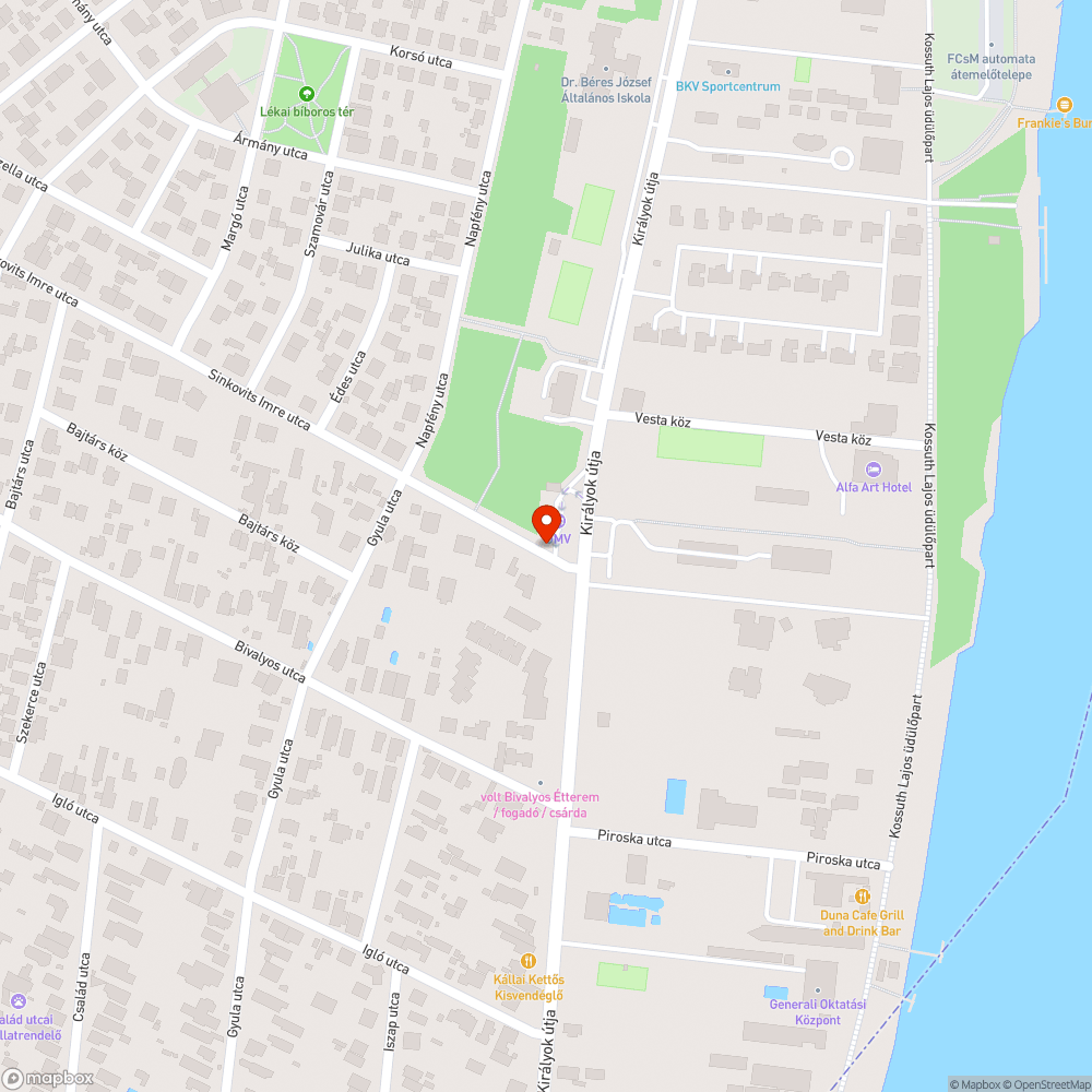 Botlásveszély bejelentés helye