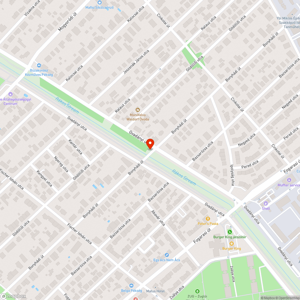 Rozsdás híd bejelentés helye