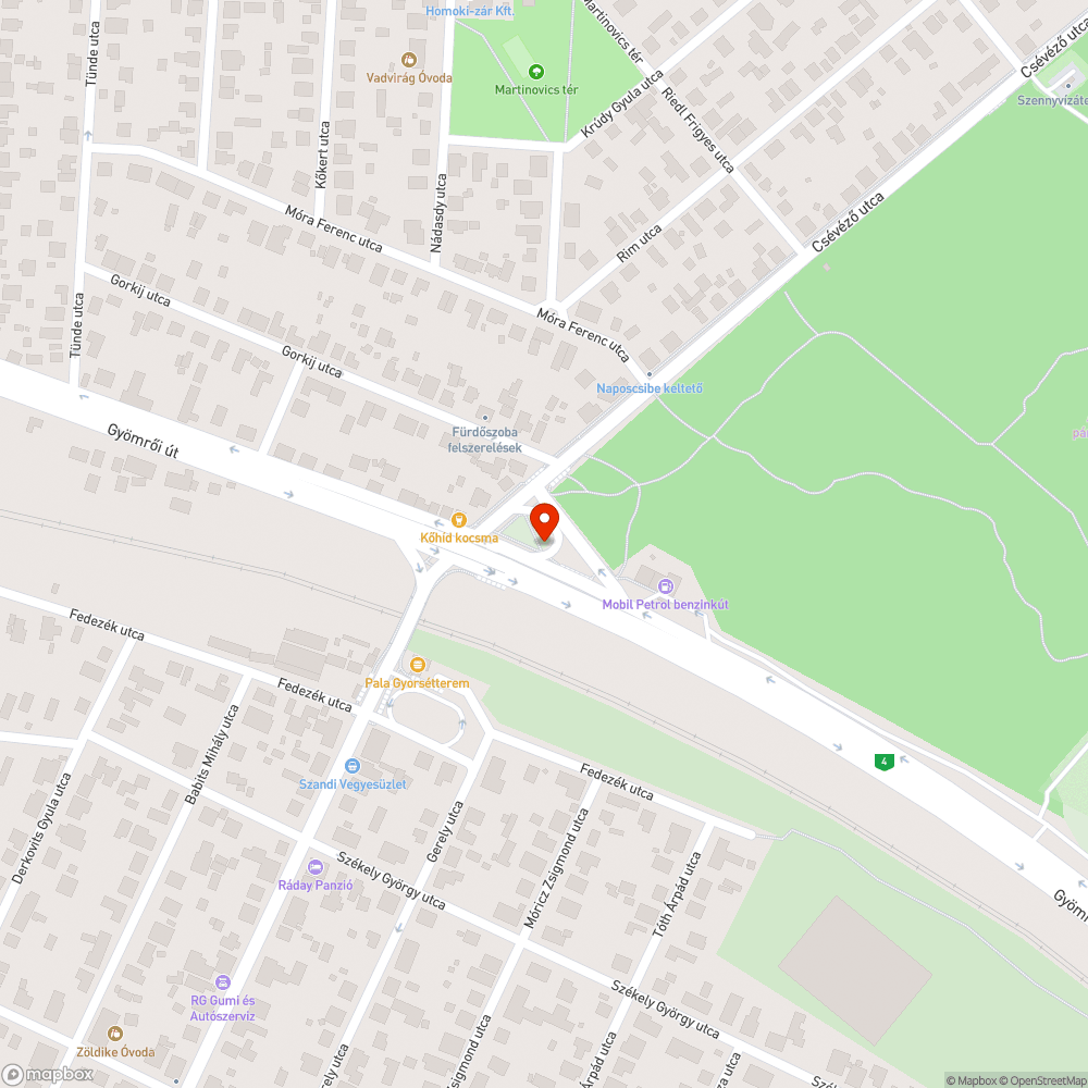 Kijelölt gyalogátkelőhely tábla bejelentés helye