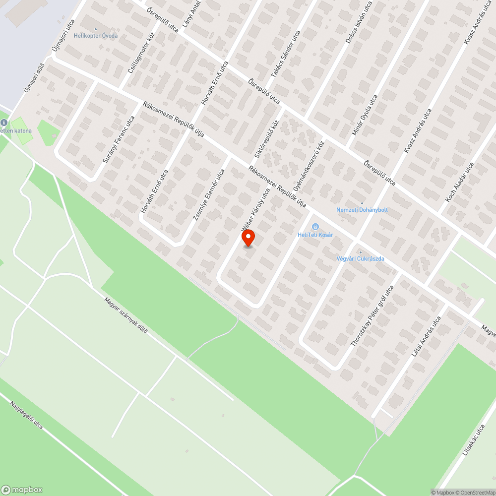 Helikopter lakópark kátyú bejelentés helye