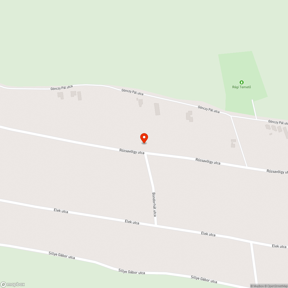 Csatorna mellett út besüllyedése bejelentés helye