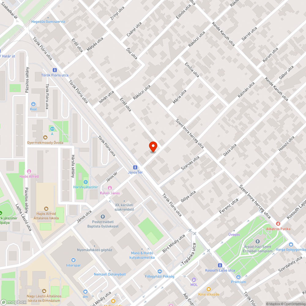 Szemet bejelentés helye