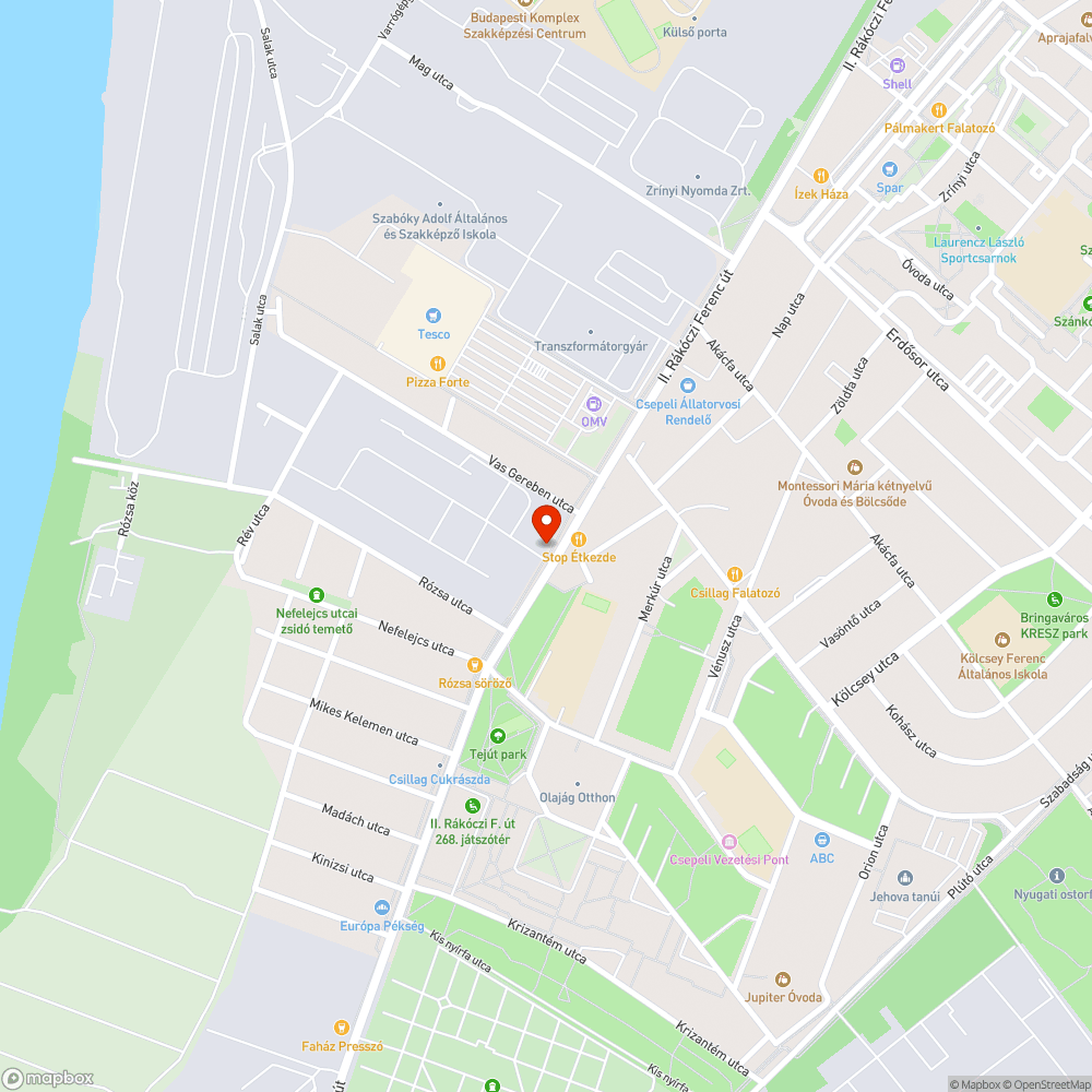 Akna méretű és mélységű kátyúk bejelentés helye