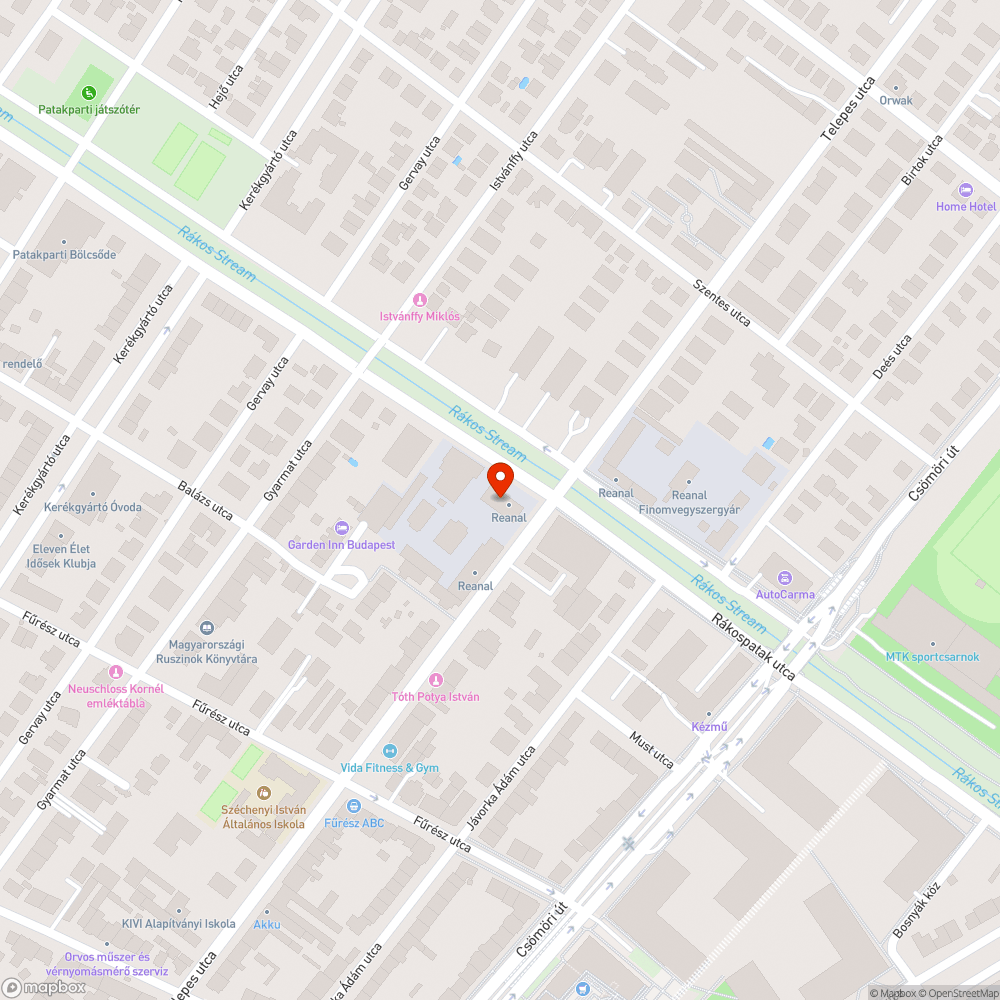 Elhagyott jármű bejelentés helye