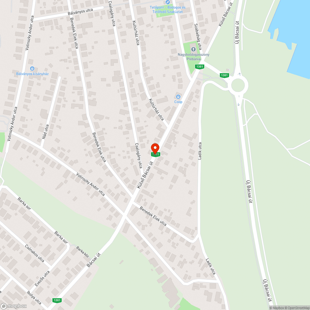 Megsüllyedt csatornafedél a kerékpársávon bejelentés helye