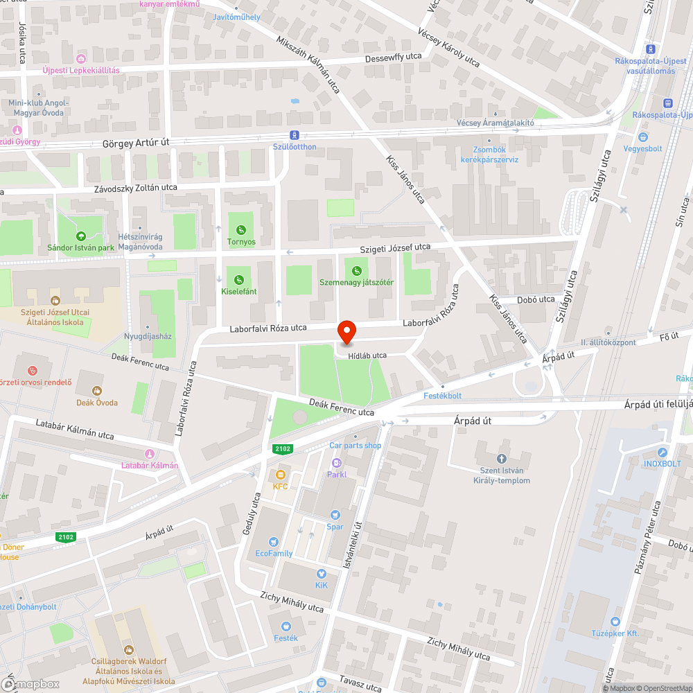 elhagyott jármű bejelentés helye