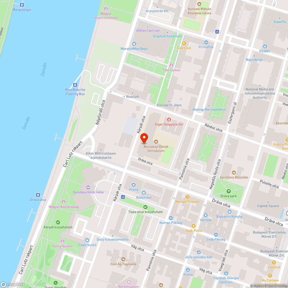 Berzsenyi Dániel Gimnázium címe bejelentés helye