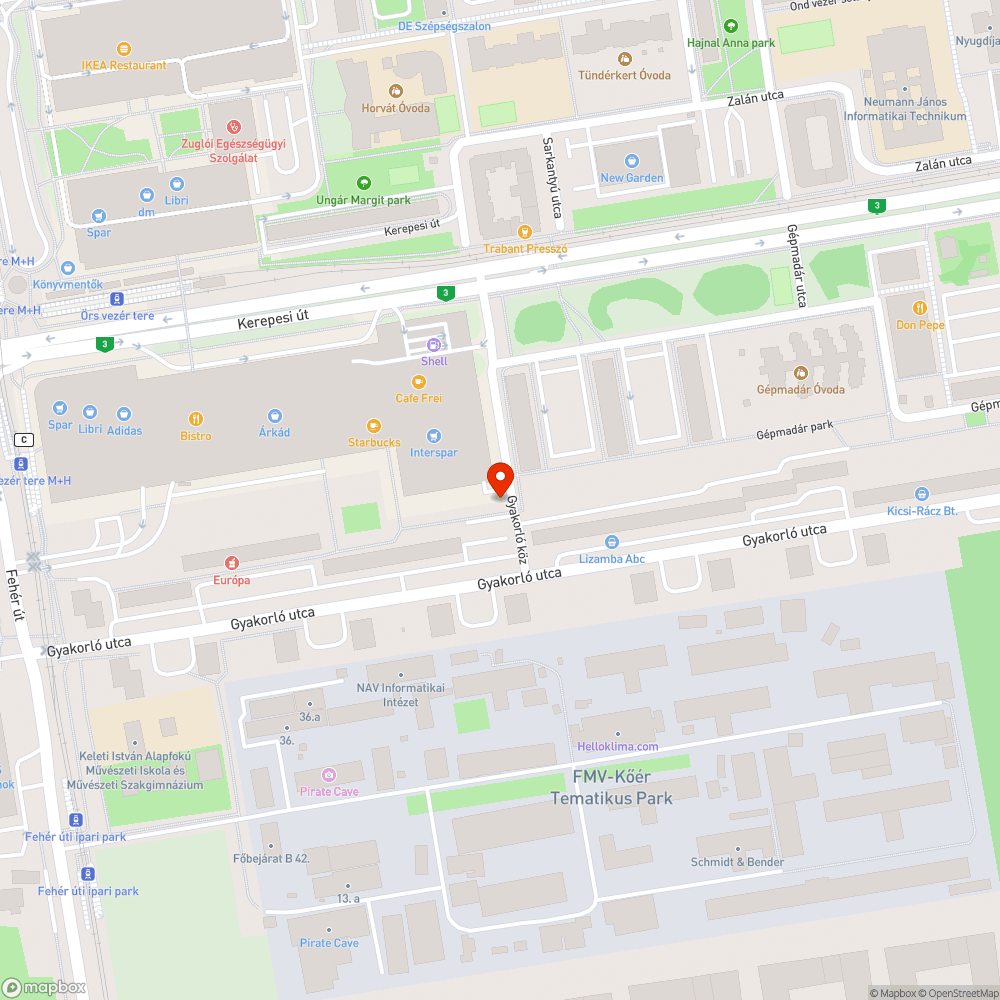 Megsüllyedt aknafedlap bejelentés helye