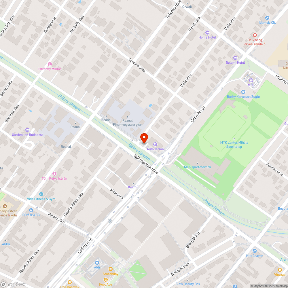 Roncs bejelentés helye