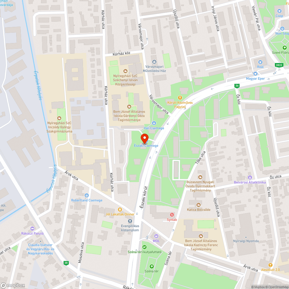 Sérült fedlap - Északi körút 23 bejelentés helye