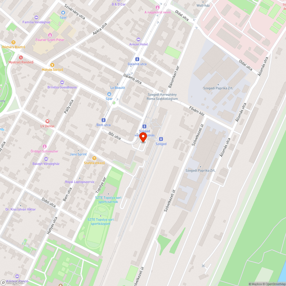 Összetört pad bejelentés helye