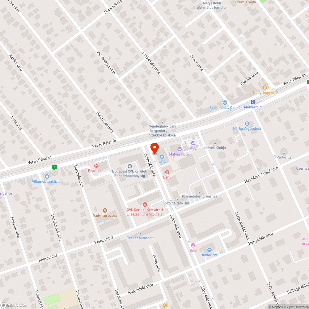 Gaz a CBA körül, a szegélyek mentén bejelentés helye