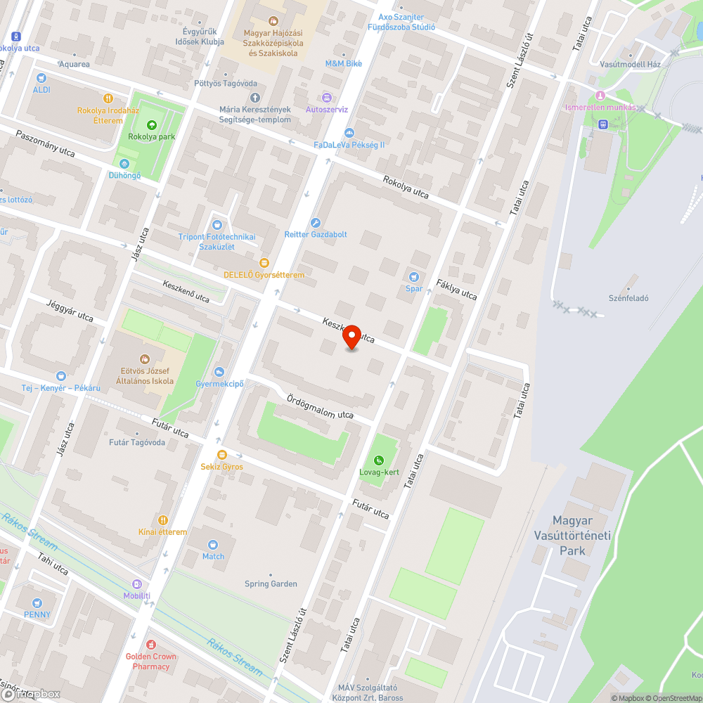 Kiszáradt fa bejelentés helye