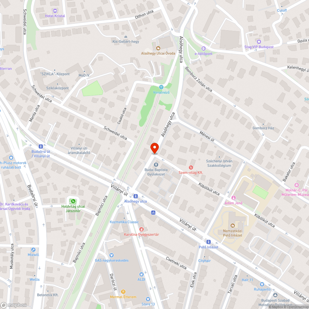 Kilátást blokkoló szemetes bejelentés helye