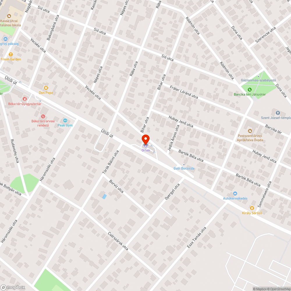 Beszakadt járda bejelentés helye