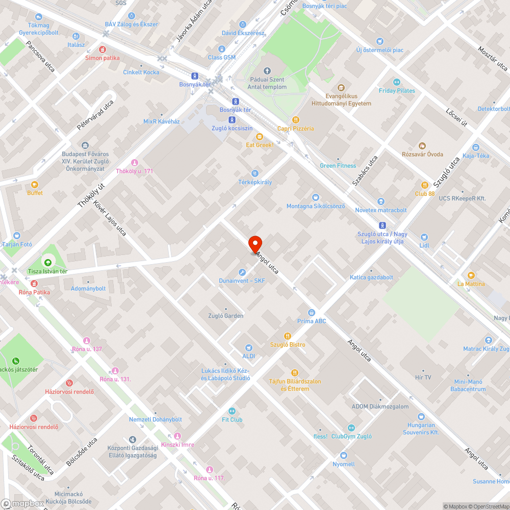 Kanapé bejelentés helye