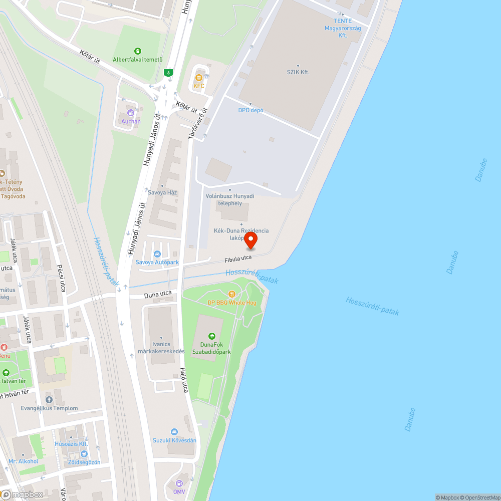 Kétirányú kerékpárút bejelentés helye