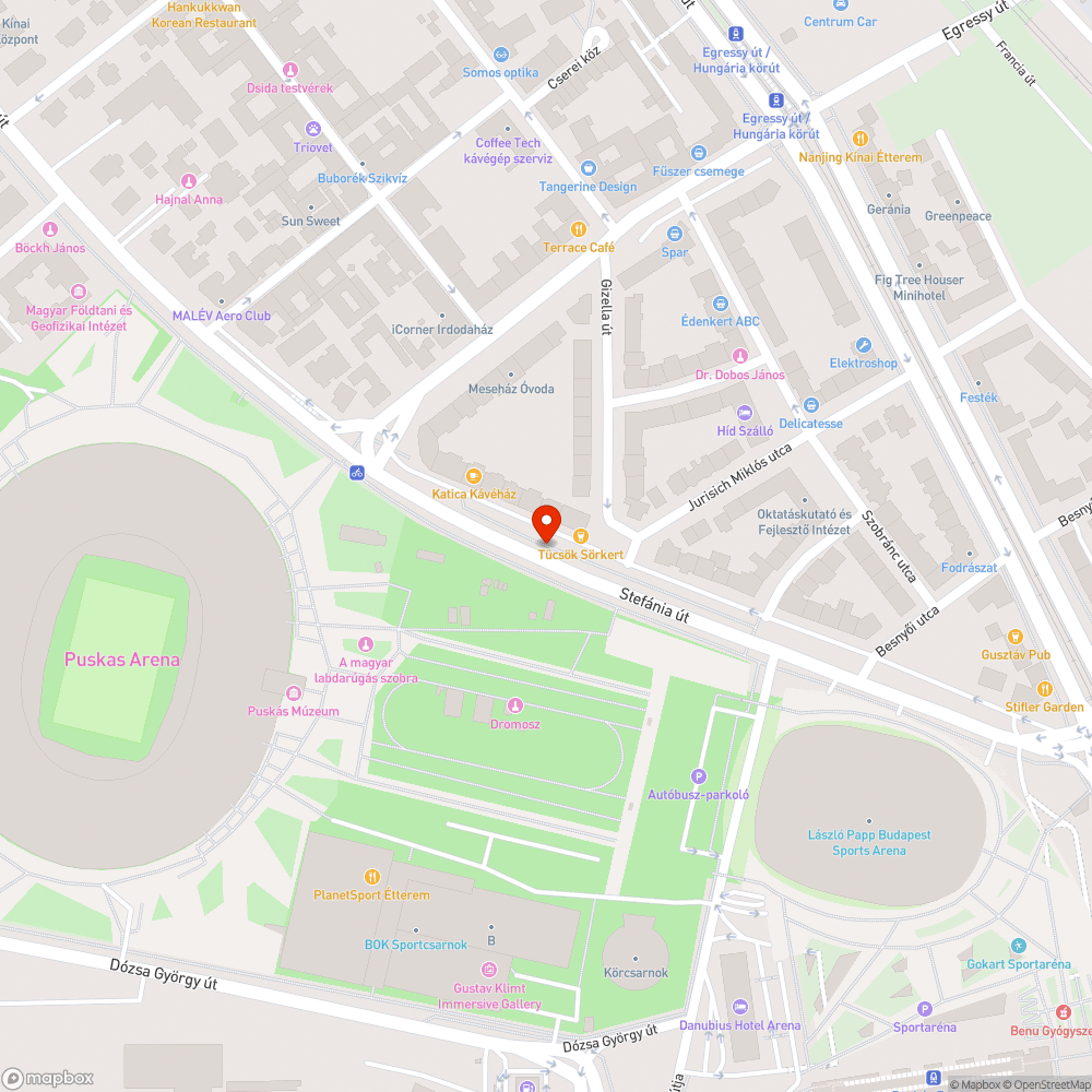 Belógó faágak - Stefánia út bejelentés helye